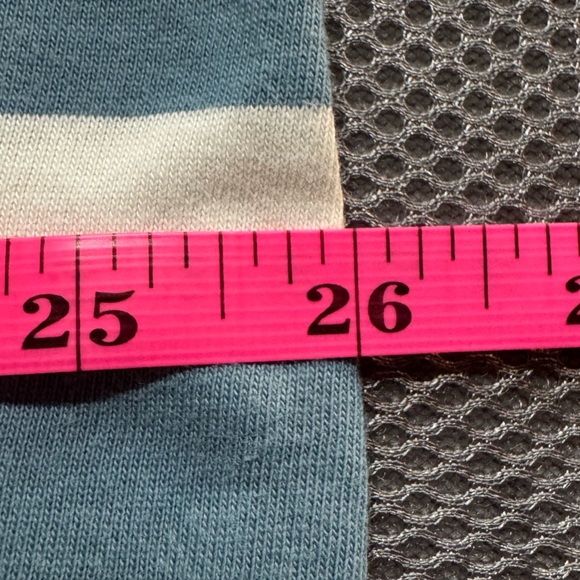 Madewell Relaxed Polo Tee Striped Blue and White Size XXL - Picture 9 of 10